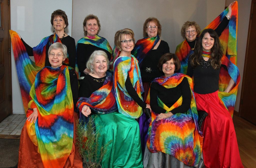 The Spirit of Life dancers in colorful attire